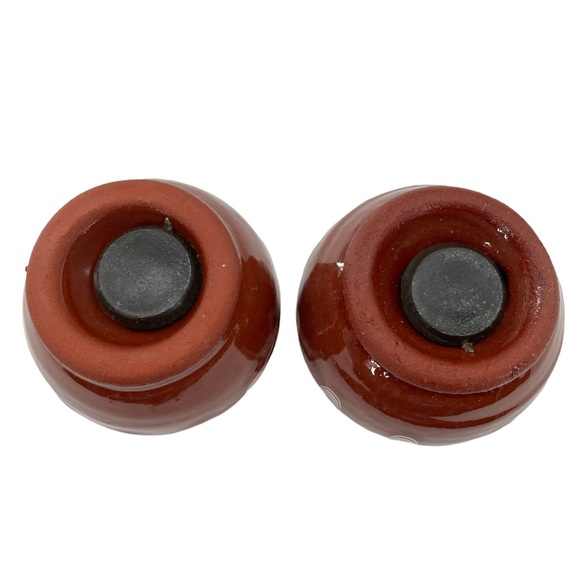 Bohemian Oil & Vingar Caddy w/Salt & Pepper Shakers with Drip Glaze NWOT - Picture 7 of 12